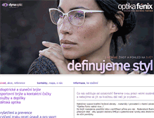 Tablet Screenshot of optikafenix.cz